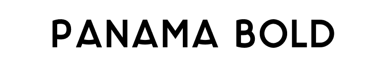 Panama Bold font preview