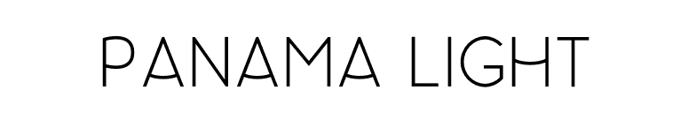 Panama Light font preview