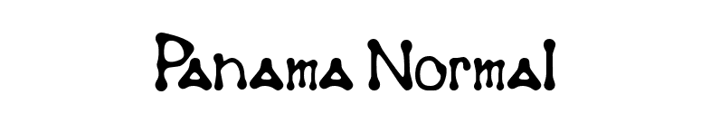 Panama Normal font preview