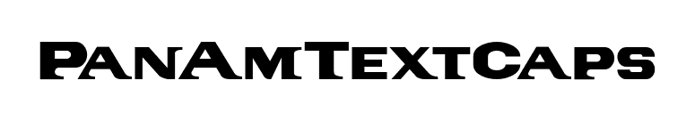PanAmTextCaps font preview