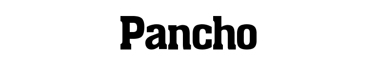 Pancho font preview