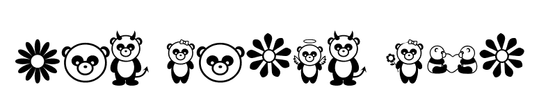 Pandamonium font preview