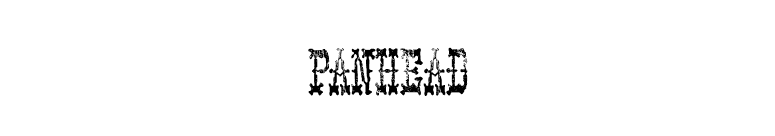 PANHEAD font preview