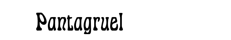 Pantagruelâ„¢ font preview