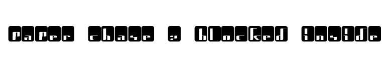 paper chase 2 blocked inside font preview