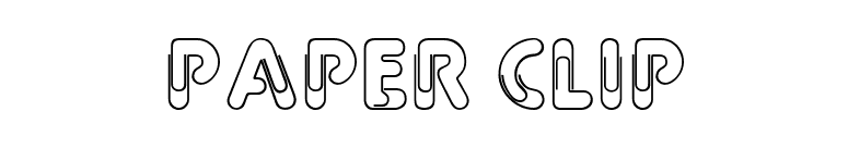 Paper Clip font preview