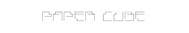 Paper Cube font preview