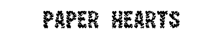 Paper Hearts font preview