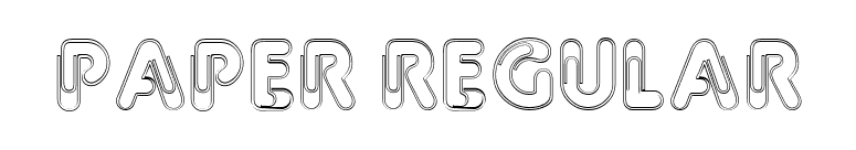 Paper Regular font preview