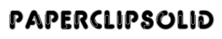 PaperClipSolid font preview