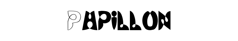 Papillon font preview