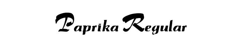 Paprika Regular font preview