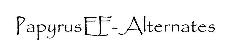 PapyrusEF-Alternates font preview