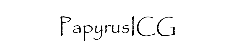 PapyrusICG font preview