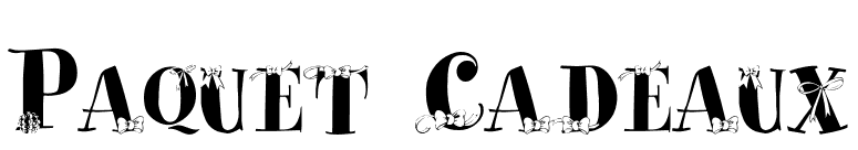 Paquet Cadeaux font preview