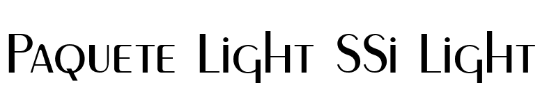 Paquete Light SSi Light font preview
