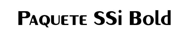 Paquete SSi Bold font preview