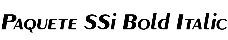 Paquete SSi Bold Italic font preview