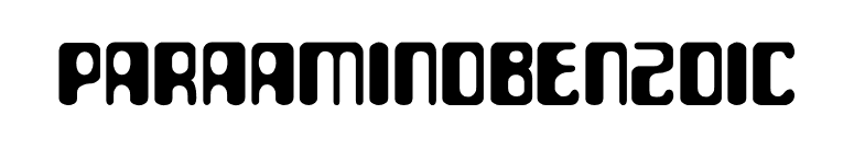 ParaAminobenzoic font preview