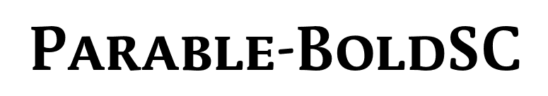 Parable-BoldSC font preview