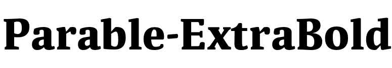 Parable-ExtraBold font preview