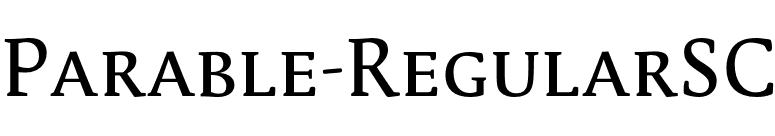 Parable-RegularSC font preview