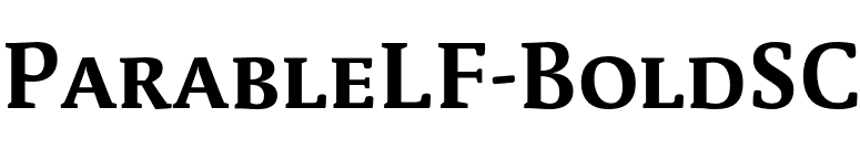 ParableLF-BoldSC font preview