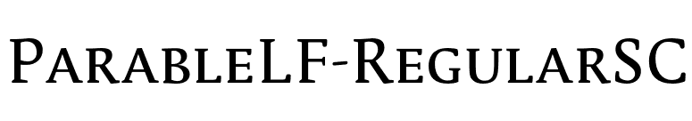 ParableLF-RegularSC font preview