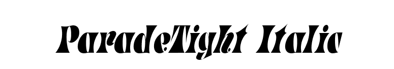 ParadeTight Italic font preview