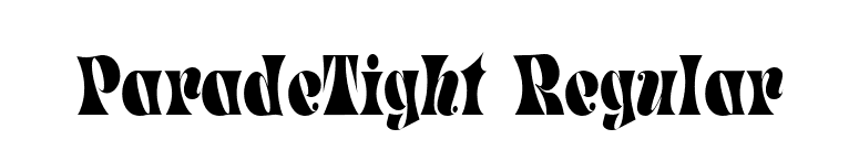 ParadeTight Regular font preview