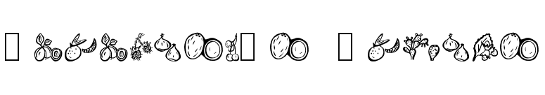 Paradise's Fruits font preview