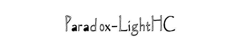 Paradox-LightHC font preview