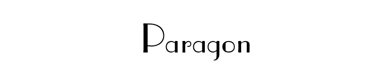 Paragon font preview