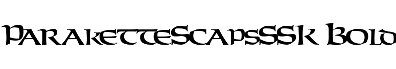 ParaketteScapsSSK Bold font preview