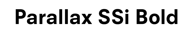 Parallax SSi Bold font preview