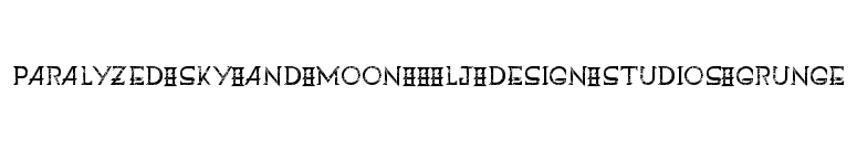 Paralyzed Sky and Moon - LJ-design Studios Grunge font preview
