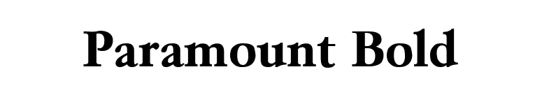 Paramount Bold font preview