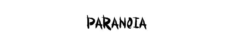 Paranoia font preview