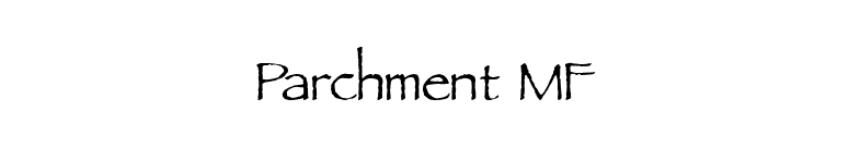 Parchment MF font preview