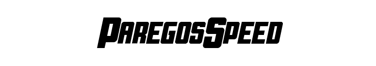 ParegosSpeed font preview