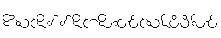 Paresser-ExtraLight font preview