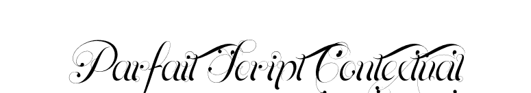 Parfait Script Contextual font preview