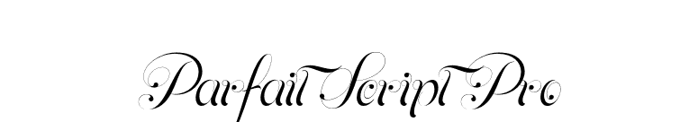 Parfait Script Pro font preview