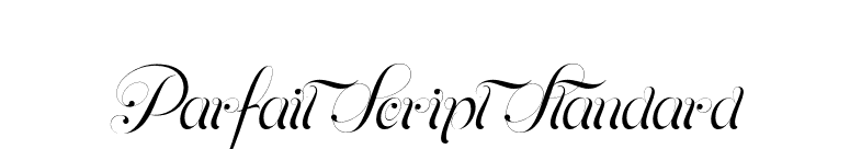 Parfait Script Standard font preview