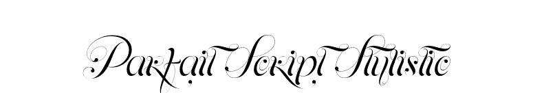 Parfait Script Stylistic font preview