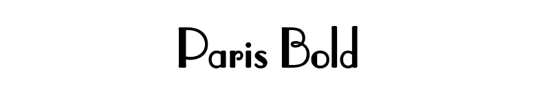 Paris Bold font preview