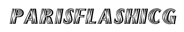 ParisFlashICG font preview