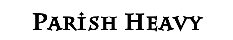 Parish Heavy font preview