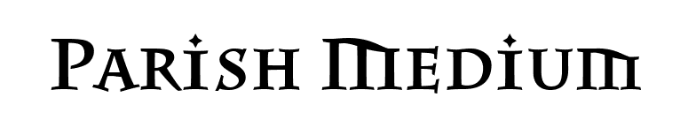 Parish Medium font preview