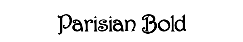 Parisian Bold font preview